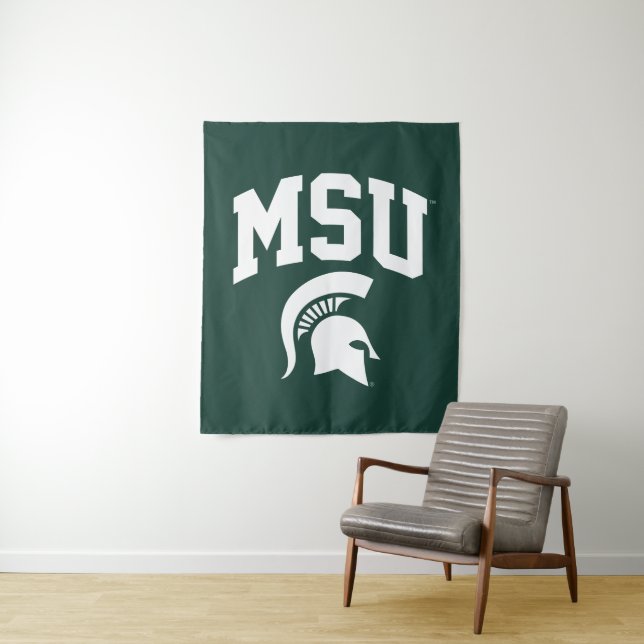 MSU Spartans Tapestry (In Situ)