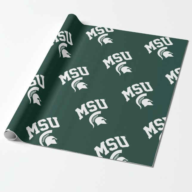 MSU Spartans Wrapping Paper (Unrolled)