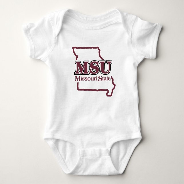 MSU State Love Baby Bodysuit (Front)