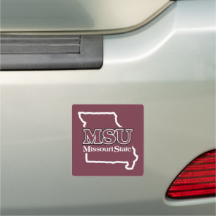 MSU State Love Car Magnet