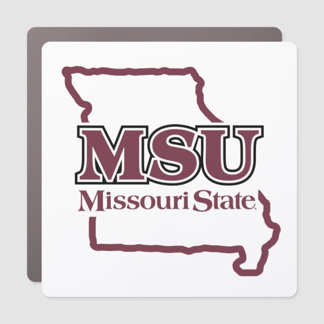 MSU State Love Car Magnet (Front)