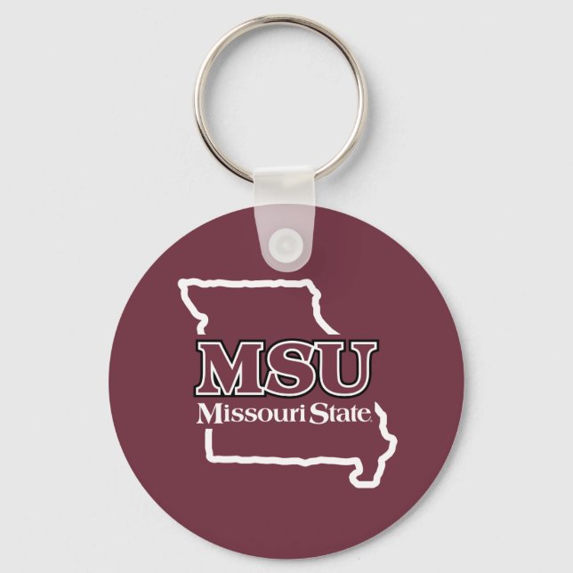 MSU State Love Keychain (Front)