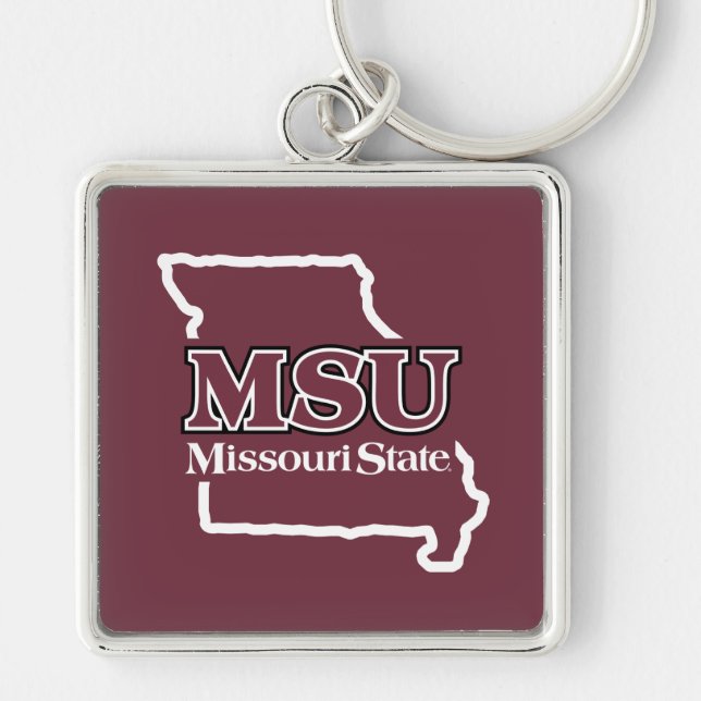 MSU State Love Keychain (Front)
