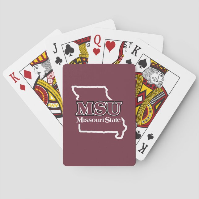MSU State Love Poker Cards (Back)