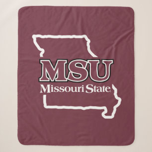 MSU State Love Sherpa Blanket
