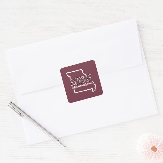 MSU State Love Square Sticker (Envelope)