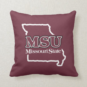 MSU State Love Throw Pillow