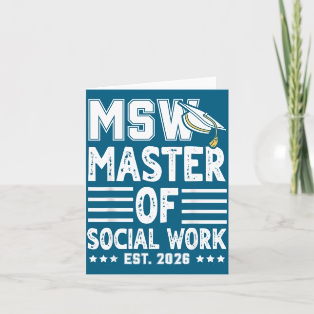 Msw Est Masters Social Work Card (Front)