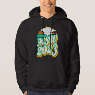 MSW Masters Degree Social Work Worker Graduation 2 Hoodie