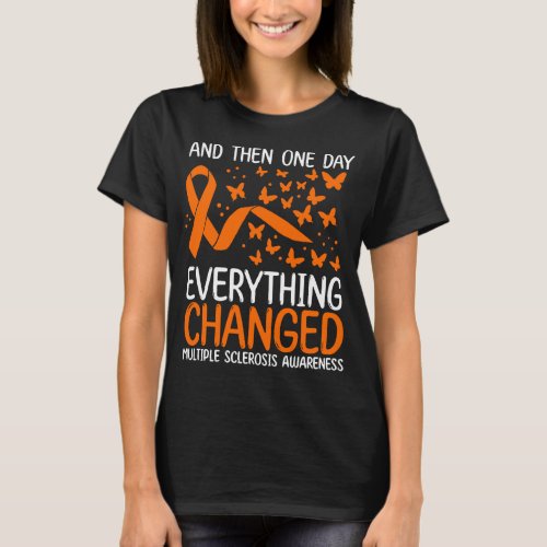 MSWarrior Ribbon Multiple Sclerosis Awareness T_Shirt