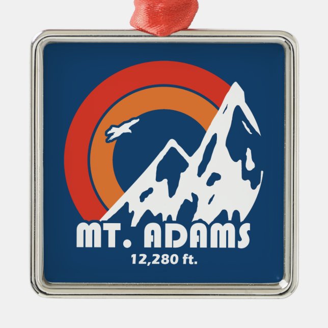 Mt. Adams Sun Eagle Metal Ornament (Front)