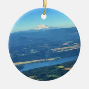Mt. Adams, Washington Ceramic Ornament