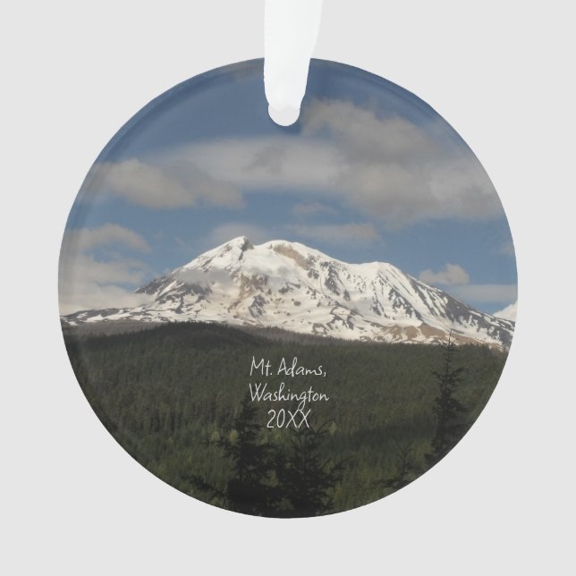 Mt. Adams, Washington Scenic Photo Ornament (Front)