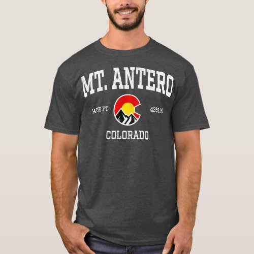 Mt Antero Colorado 14ers Vintage Athletic Mountain T_Shirt