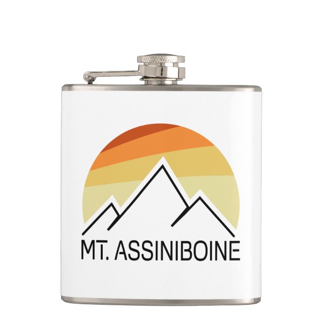 Mt. Assiniboine Retro Flask (Front)