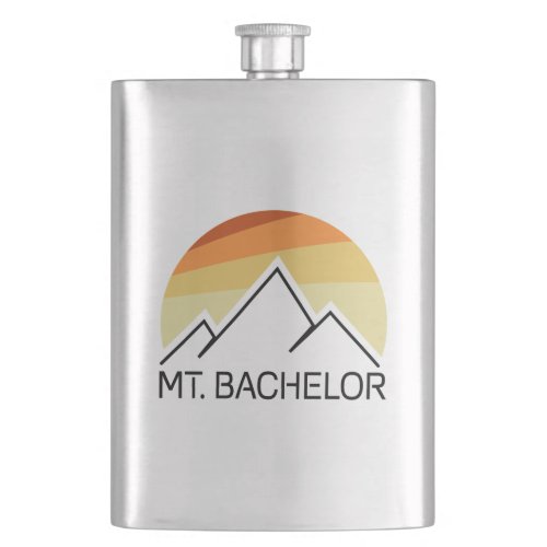 Mt Bachelor Oregon Retro Flask