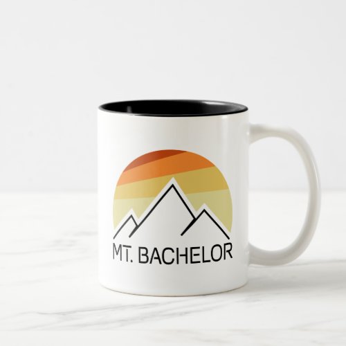 Mt Bachelor Oregon Retro Two_Tone Coffee Mug