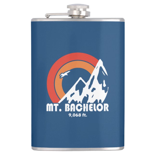 Mt. Bachelor Sun Eagle Flask (Front)