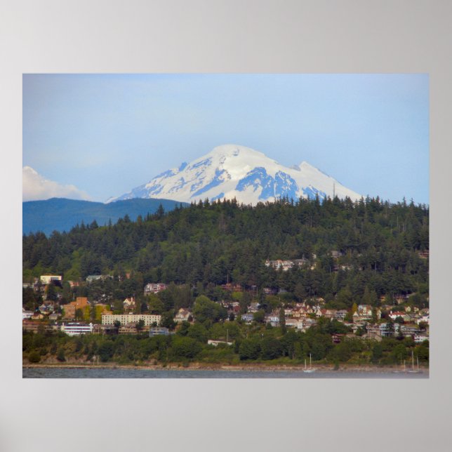 Mt Baker From The Bay Poster (Front)