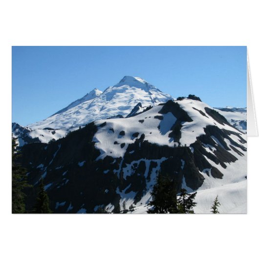 Mt Baker In July Cards (Front Horizontal)