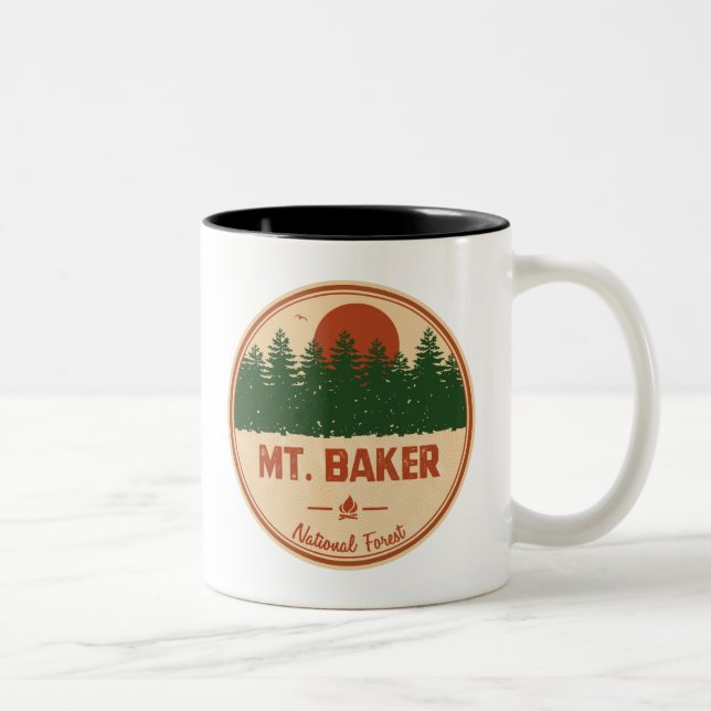 Mt. Baker National Forest Two-Tone Coffee Mug (Right)