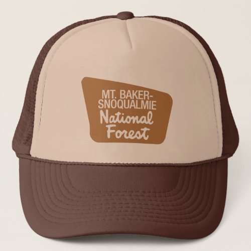 Mt Baker_Snoqualmie National Forest Sign Trucker Hat