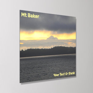Mt. Baker Volcano Acrylic Photo Tile