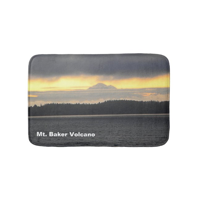 Mt. Baker Volcano Bathroom Mat (Front)