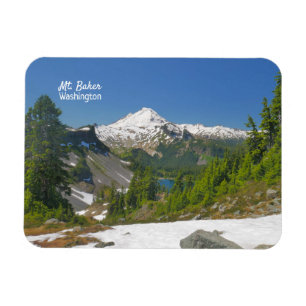 Mt. Baker Washington Flexible Photo Magnet