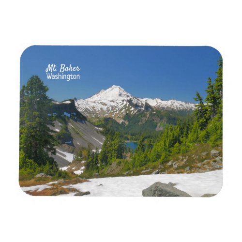 Mt Baker Washington Flexible Photo Magnet