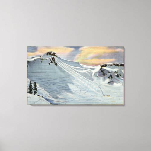 Mt Baker Washington _ View of Mt Baker Ski Canvas Print