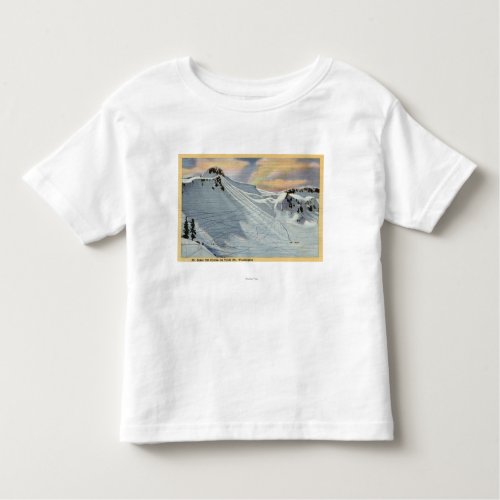 Mt Baker Washington _ View of Mt Baker Ski Toddler T_shirt