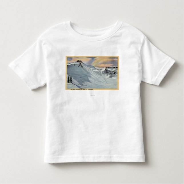 Mt. Baker, Washington - View of Mt. Baker Ski Toddler T-shirt (Front)
