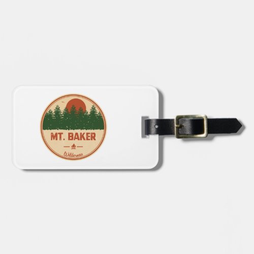 Mt Baker Wilderness Luggage Tag