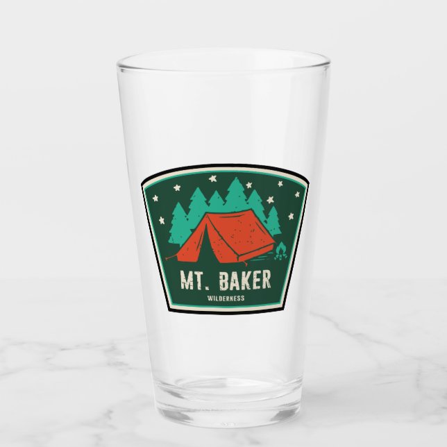 Mt. Baker Wilderness Washington Camping Glass (Front)