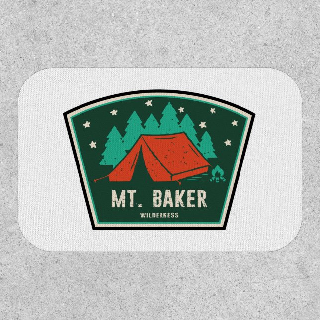 Mt. Baker Wilderness Washington Camping Patch (Front)