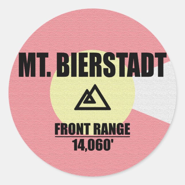 Mt. Bierstadt Classic Round Sticker (Front)