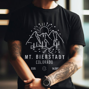 Mt Bierstadt Colorado 14ers Mountains Minimalist T-Shirt