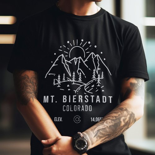 Mt Bierstadt Colorado 14ers Mountains Minimalist T_Shirt