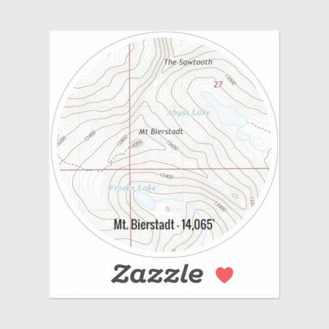 Mt. Bierstadt Colorado Fourteener Sticker (Sheet)