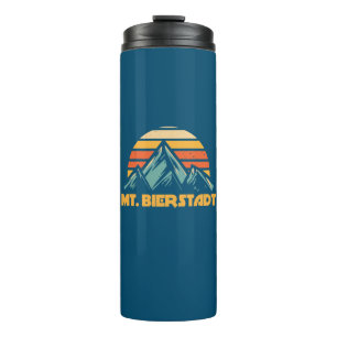 Mt. Bierstadt Colorado Retro Turquoise Thermal Tumbler