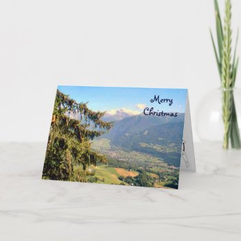Mt Blanc Region French Alps Holiday Card by Franceimages at Zazzle
