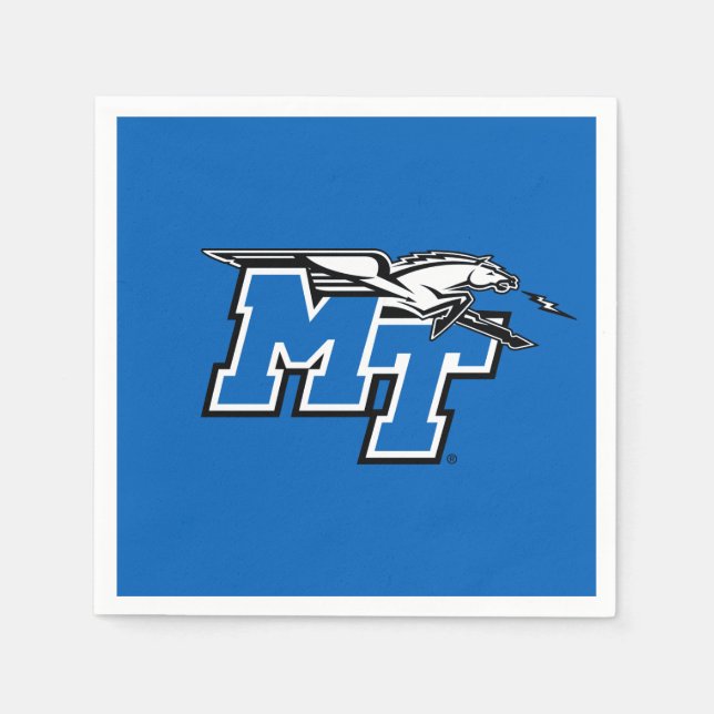 MT Blue Raiders Napkins (Front)