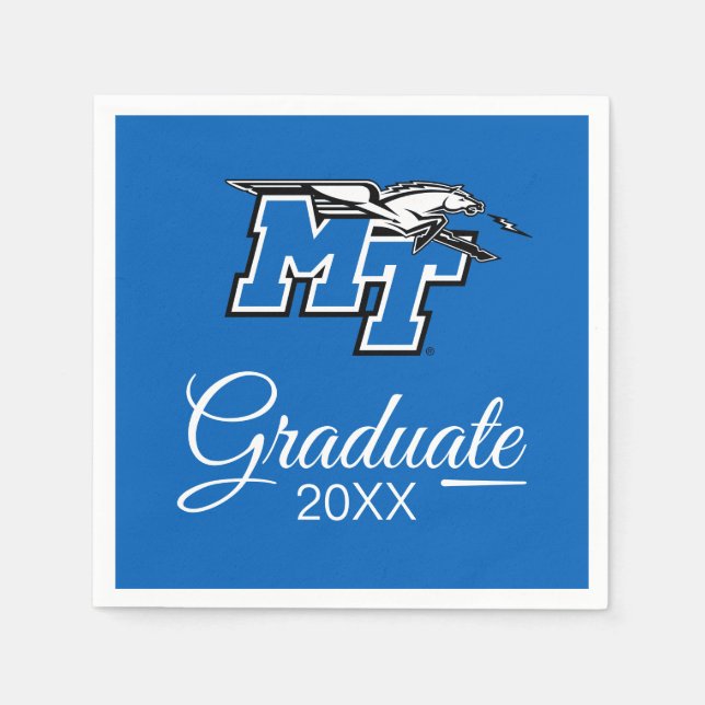 MT Blue Raiders Napkins (Front)
