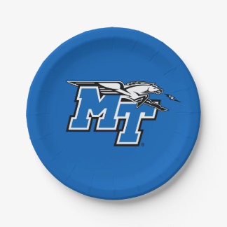 MT Blue Raiders Paper Plates