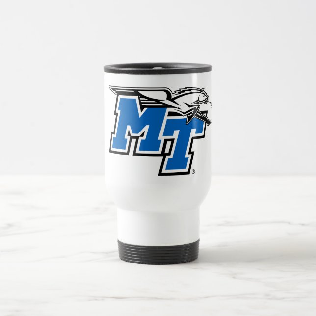 MT Blue Raiders Travel Mug (Center)