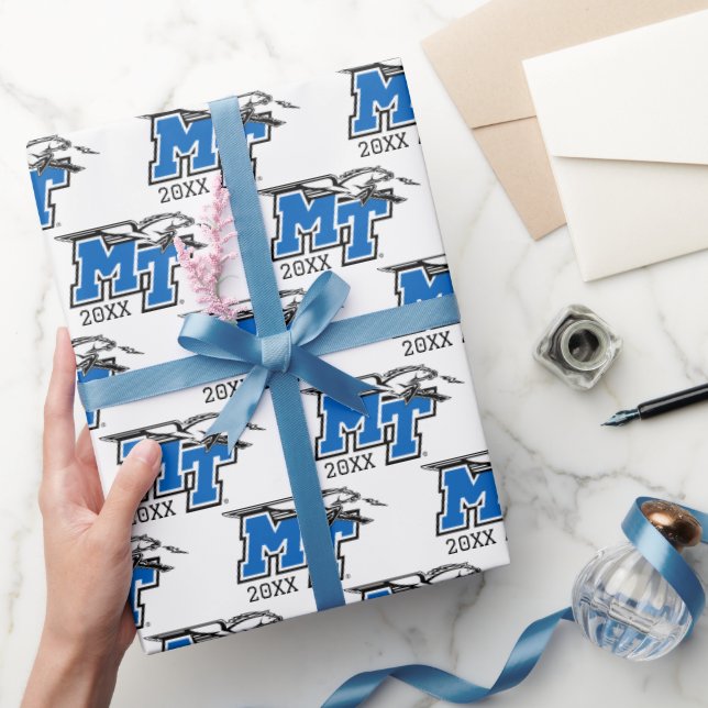 MT Blue Raiders Wrapping Paper (Gifting)