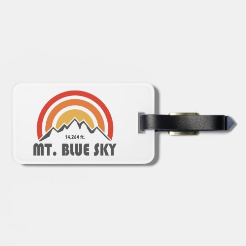 Mt Blue Sky Colorado Luggage Tag