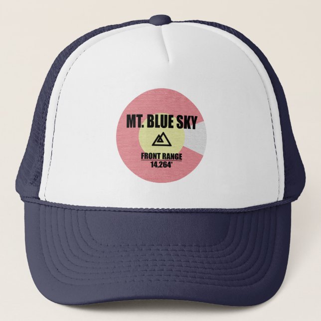 Mt. Blue Sky Colorado Trucker Hat (Front)