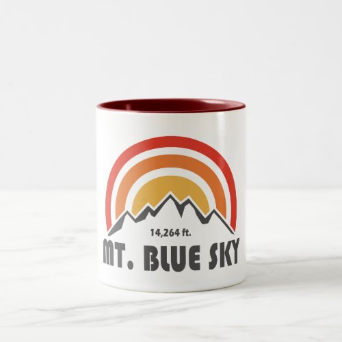 Mt Blue Sky Colorado Two_Tone Coffee Mug